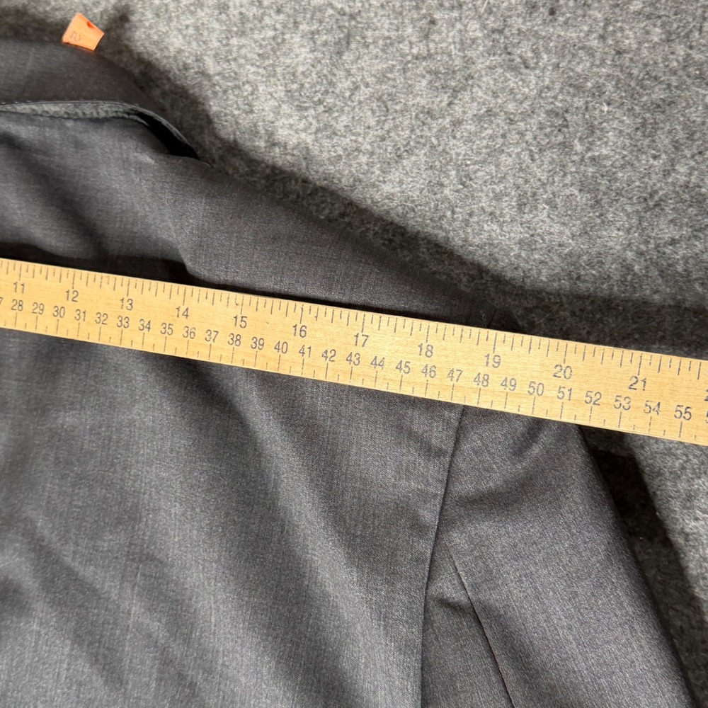 Mens Grey 100% Wool 2 Button Suit Set 42R W36 Made in USA 3510/2FP - Picture 12 of 16
